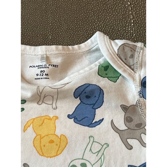 Polarn O. Pyret Puppy Onesie &amp; Pants Set 9/12 VGUV - Picture 7 of 7